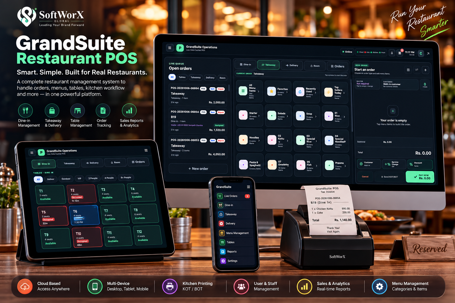 GrandSuite — Restaurant POS & Management System